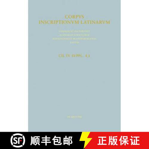 【3-4周达】精装 Pars Quarta: Fasciculus Primus Ad Titulos Pictos Spectans [9783110185386]