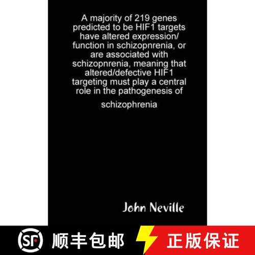 【3-4周达】A majority of 219 genes predicted to be HIF1 targets have altered expression/function in s... [9780244760229]