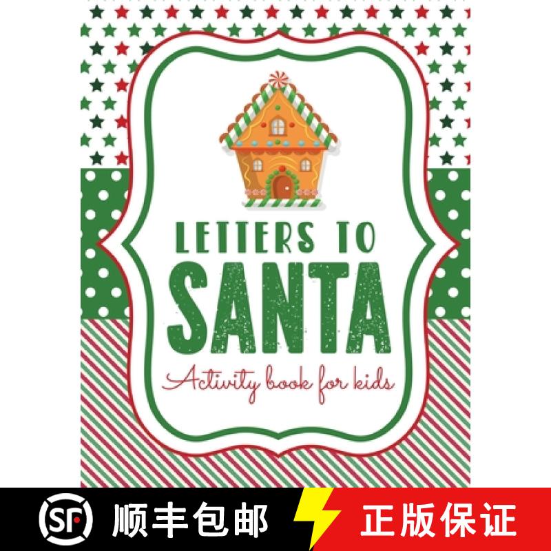 【2-3周达】Letters To Santa Activity Book For Kids: North Pole - Crafts and Hobbies - Kid's Activity ... [9781649301949]