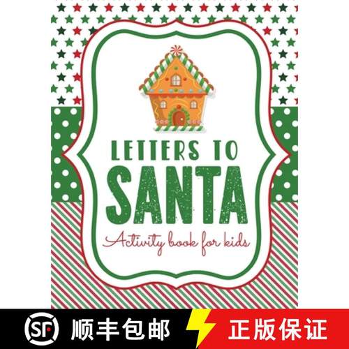 【3-4周达】Letters To Santa Activity Book For Kids: North Pole - Crafts and Hobbies - Kid's Activity ... [9781649301949]