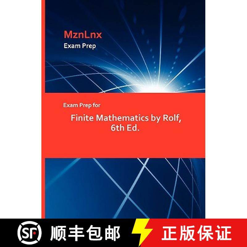 【3-4周达】Exam Prep for Finite Mathematics by Rolf, 6th Ed. [9781428870086]