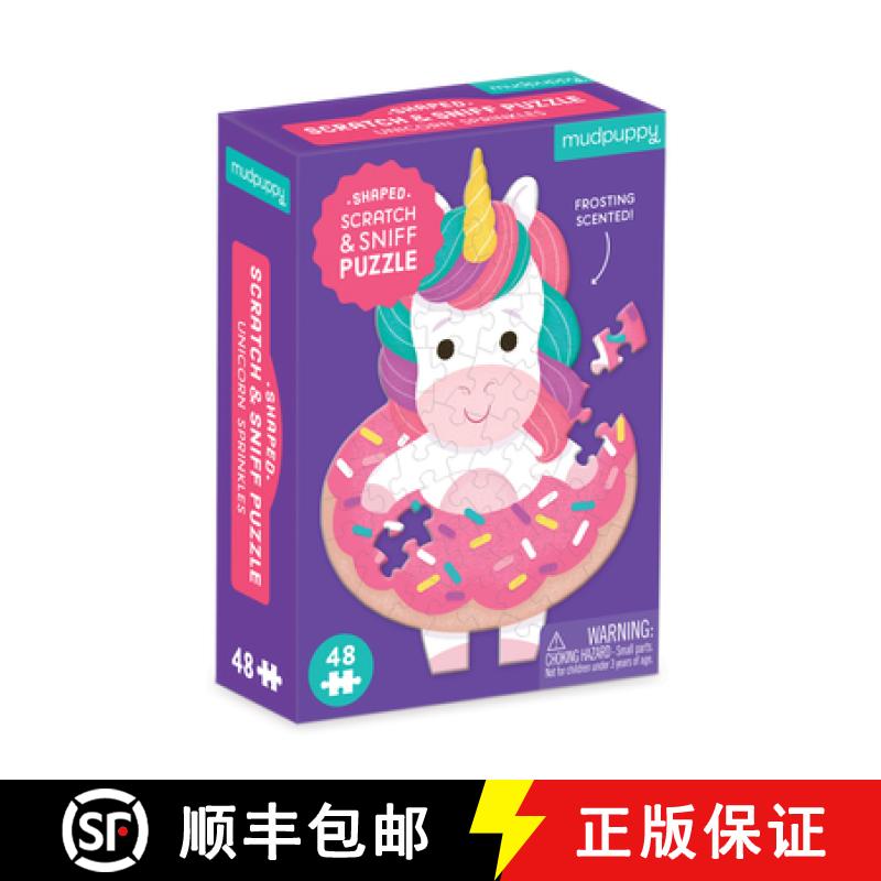 【2-3周达】Unicorn Sprinkles 48 Piece Mini Scratch & Sniff Puzzle [9780735378674]