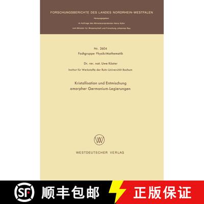 【3-4周达】Kristallisation und Entmischung amorpher Germanium-Legierungen [9783663018636]