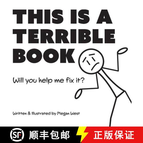 【3-4周达】精装 This is a Terrible Book - Will You Help Me Fix It?: Funny Interactive Read Aloud Book... [9781737954224]
