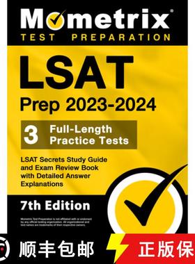预订 LSAT Prep 2023-2024 - 3 Full-Length Practice Tests, LSAT Secrets Study Guide and Exam Review Boo... [9781516722495]