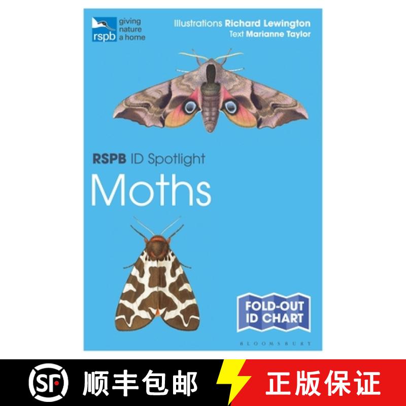 【3-4周达】RSPB ID Spotlight - Moths [9781472974297]
