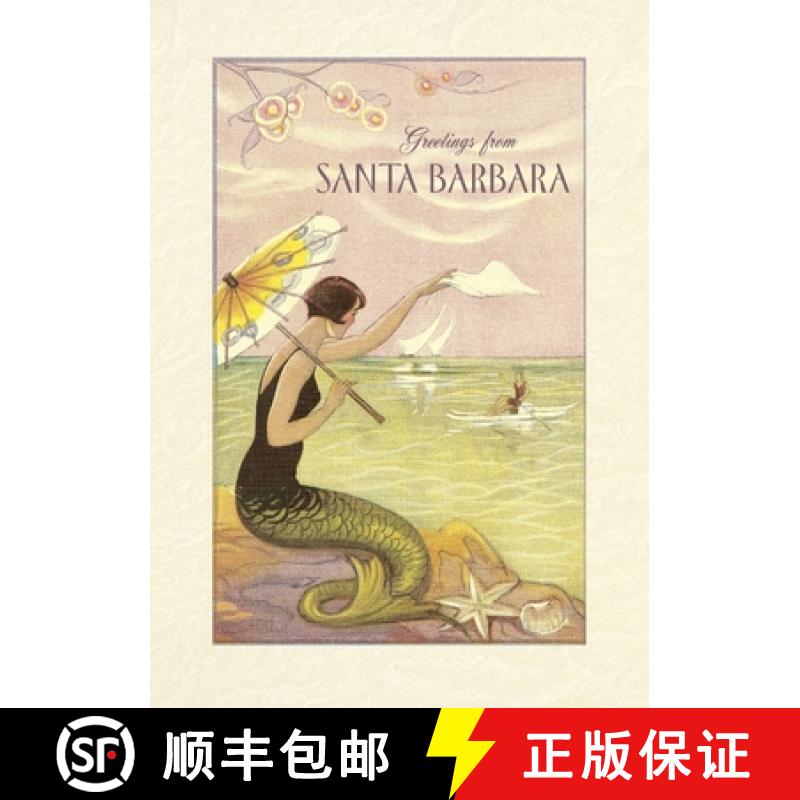 【3-4周达】Vintage Lined Notebook Greetings from Santa Barbara [9798385445677]