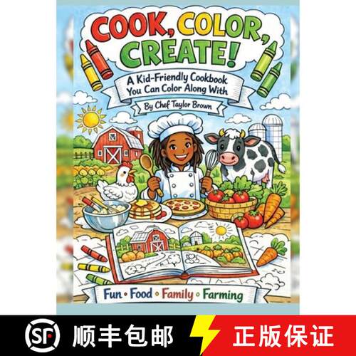 【3-4周达】Cook, Color, Create! [9798234026804]