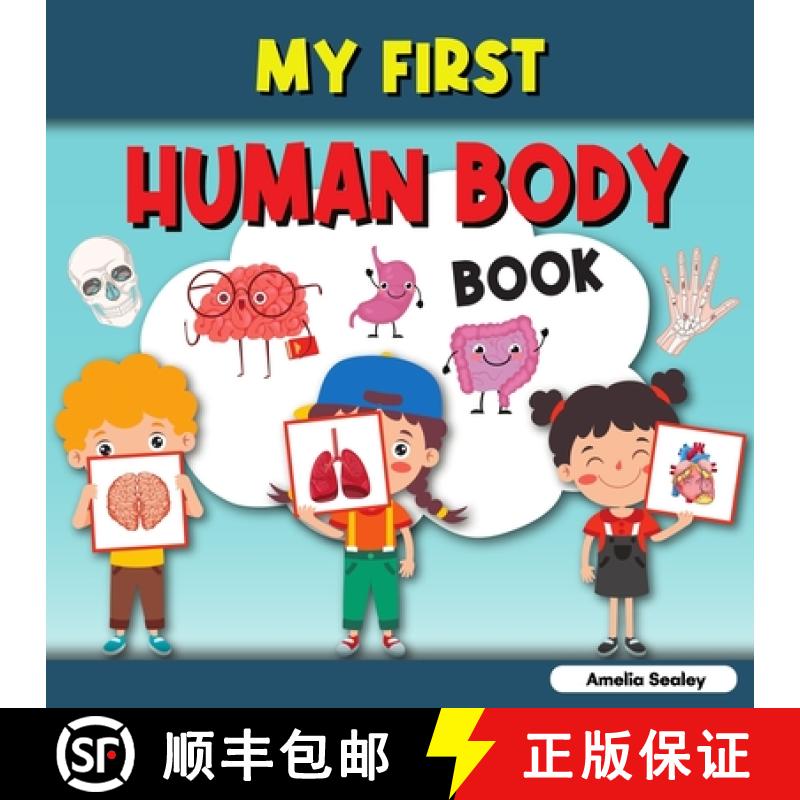 【3-4周达】My First Human Body Book: Toddler Human Body, My First Human Body Parts Book for Kids [9785834322153]图片