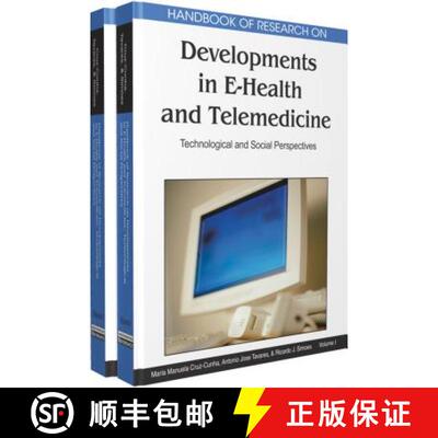【3-4周达】精装 Handbook of Research on Developments in E-Health and Telemedicine: Technological and ... [9781615206704]
