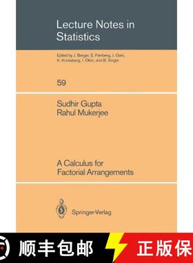 【3-4周达】A Calculus for Factorial Arrangements [9780387971728]