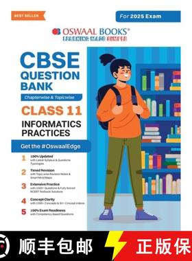 预订 Oswaal CBSE Question Bank Class 11 Information Practices, Chapterwise and Topicwise Solved Paper... [9789359584249]