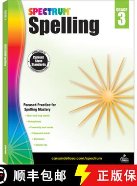 【3-4周达】Spectrum Spelling, Grade 3: Volume 30 [9781483811765]