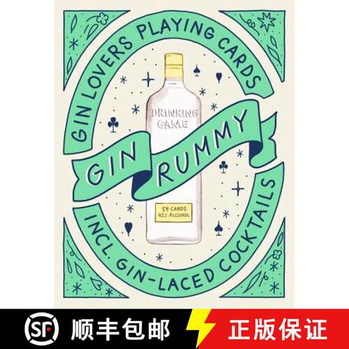 【3-4周达】Gin Rummy : Gin Lover's Playing Cards [9781786273949]