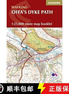 【3-4周达】Offa and #039;s Dyke Map Booklet: 1:25,000 OS Route Mapping [9781852848941]