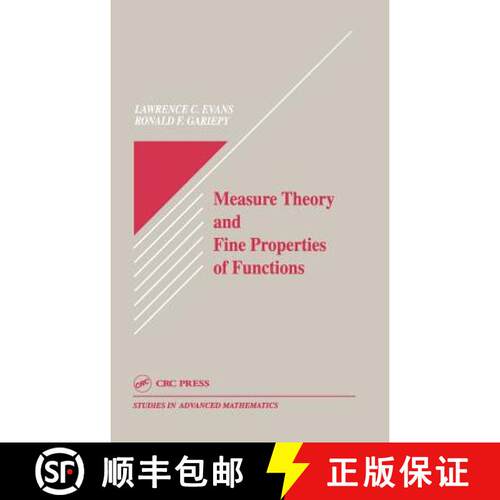 【3-4周达】精装 Measure Theory and Fine Properties of Functions [9780849371578]