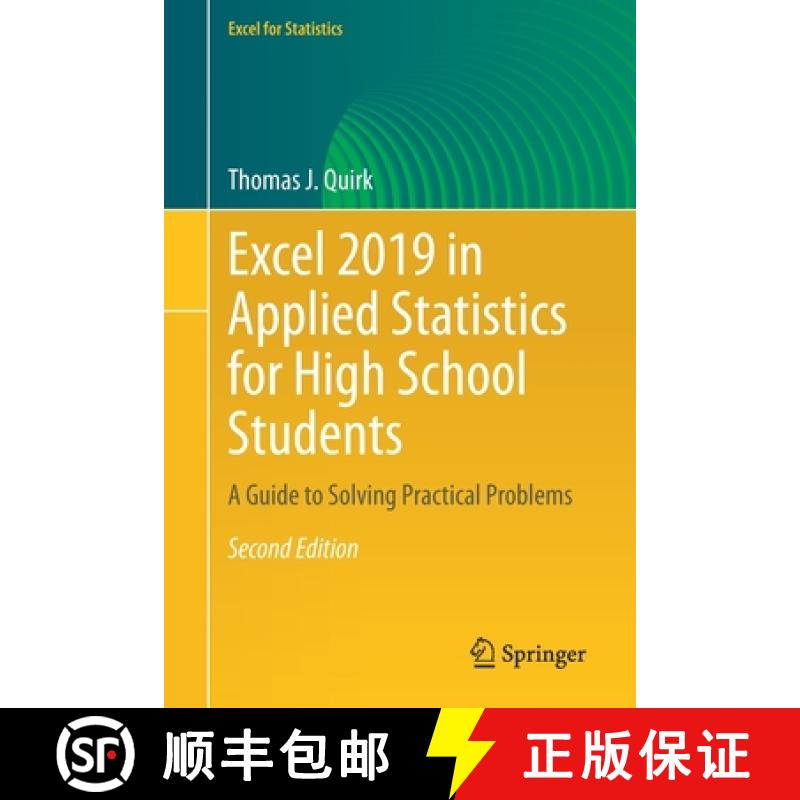 【3-4周达】Excel 2019 in Applied Statistics for High School Students : A Guide to Solving Practical P... [9783030667559]