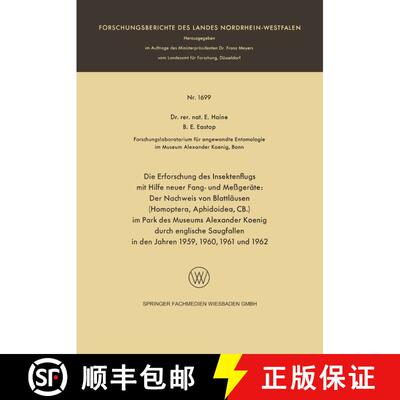 【3-4周达】Die Erforschung des Insektenflugs mit Hilfe neuer Fang- und Meßgeräte: Der Nachweis von ... [9783663060857]