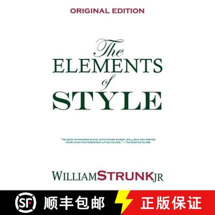 【3-4周达】The Elements of Style [9781940177489]