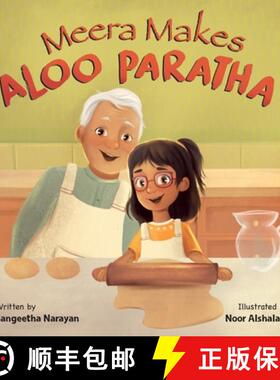 预订 Meera Makes Aloo Paratha: A Picture Book About Cooking Indian Food With Kids [9798989229611]
