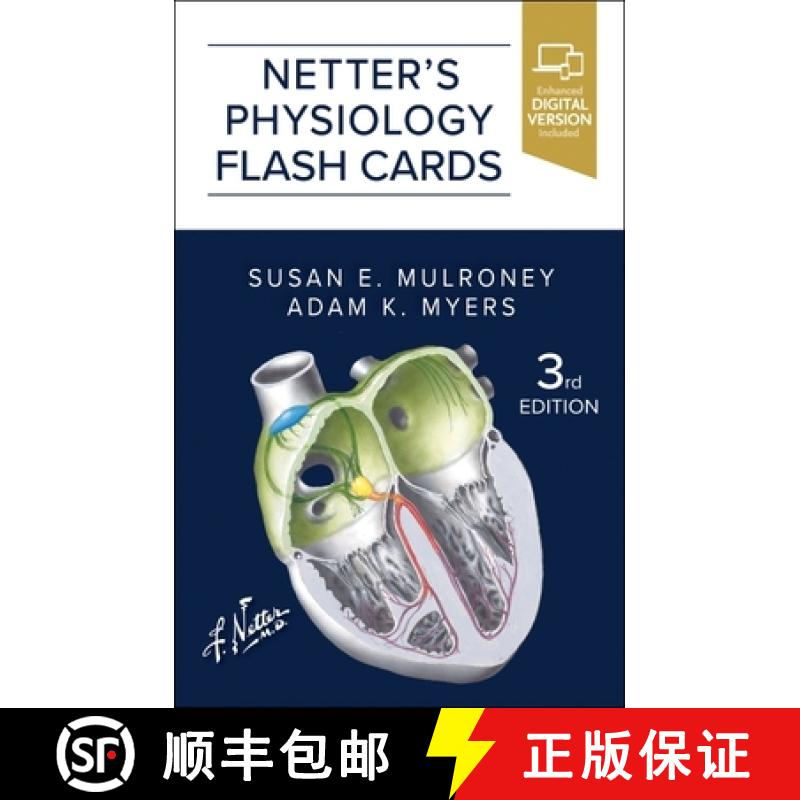 【3-4周达】Netter's Physiology Flash Cards [9780443113444]