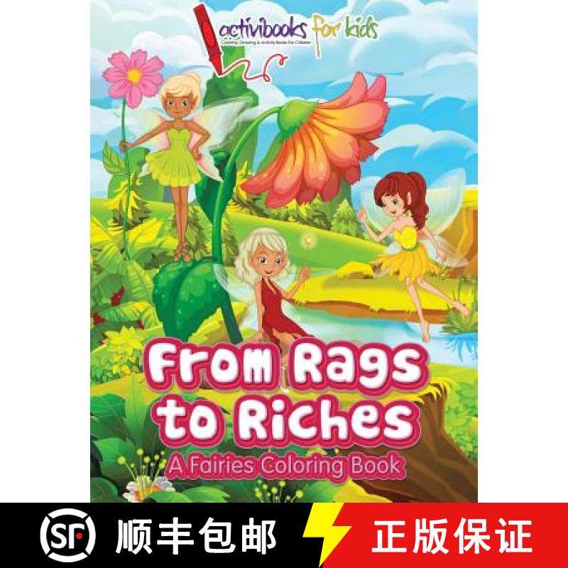 【3-4周达】From Rags to Riches : A Fairies Coloring Book [9781683216971]