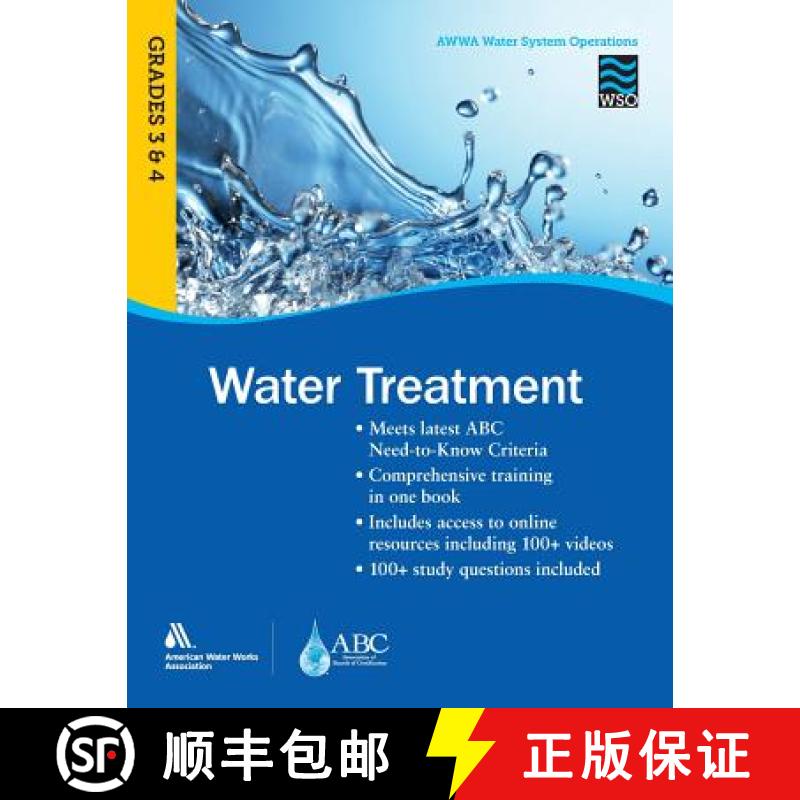 【2-3周达】Water Treatment Grades 3 and 4 Wso: Awwa Water System Operations Wso [9781625761255]