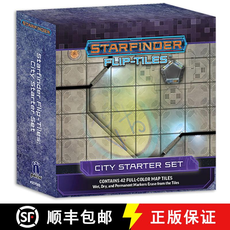 【3-4周达】Starfinder Flip-Tiles: City Starter Set [9781640782761]