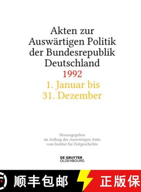 预订 Akten Zur Auswärtigen Politik Der Bundesrepublik Deutschland 1992 [9783110997248]