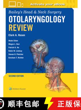 【3-4周达】Bailey's Head & Neck Surgery Otolaryngology Review: Print + eBook with Multimedia [9781975170028]