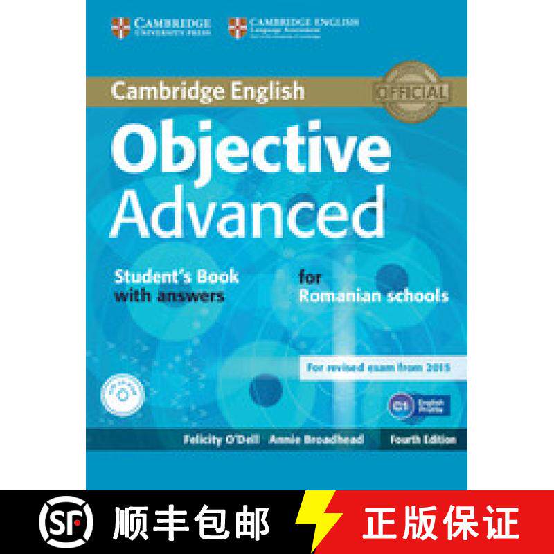 【3-4周达】Objective Advanced Student's Book with Answers with CD-ROM Romanian Edition [9781316645581]