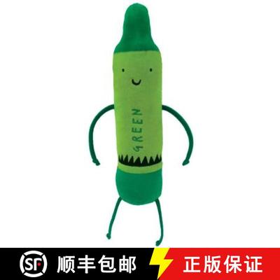 【3-4周达】The Day the Crayons Quit Green 12 Plush [9781579824198]
