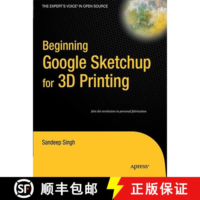 【3-4周达】Beginning Google SketchUp for 3D Printing [9781430233619]