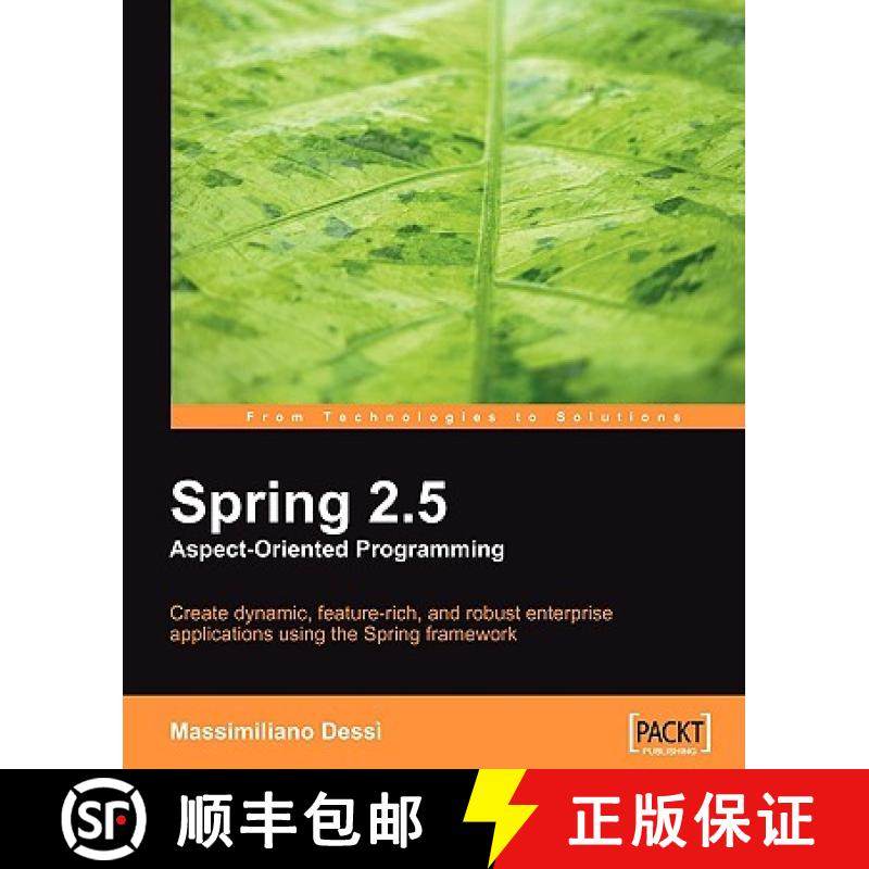 预订 Spring 2.5 Aspect Oriented Programming [9781847194022]