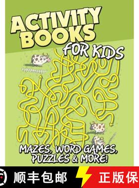 【3-4周达】Activity Books for Kids (Mazes, Word Games, Puzzles & More!) [9798869458988]