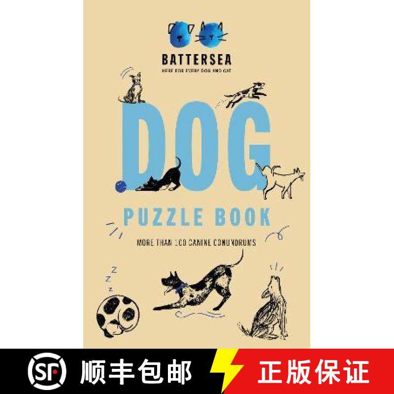 【3-4周达】Battersea Dogs and Cats Home - Dog Puzzle Book: Includes crosswords, wordsearches, hidden ... [9781802794120]