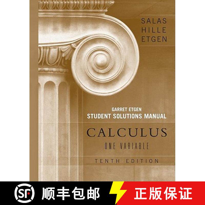 【3-4周达】Calculus, Student Solutions Manual (Chapters 1 - 12): One and Several Variables [9780470105535]