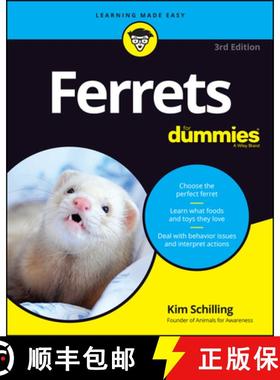【3-4周达】Ferrets For Dummies, 3Rd Edition [Wiley生活类] [9781119720836]