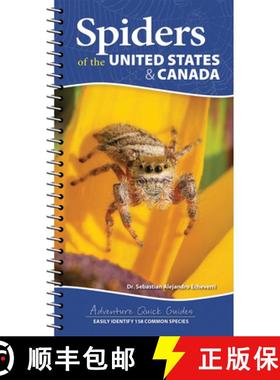【3-4周达】Spiders of the United States & Canada : Easily Identify 158 Common Species [9781647553463]