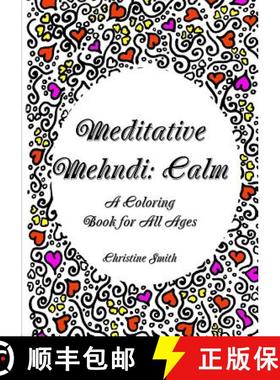 【3-4周达】Meditative Mehndi: Calm [9781365151743]