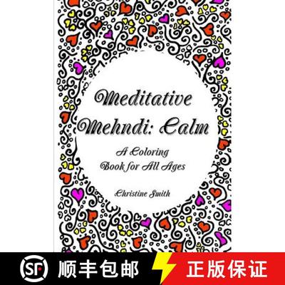 【3-4周达】Meditative Mehndi: Calm [9781365151743]