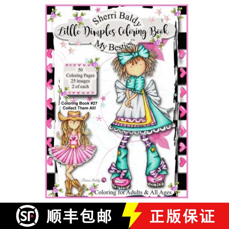 预订 Sherri Baldy My Besties Little Dimples Coloring Book [9781945731112]