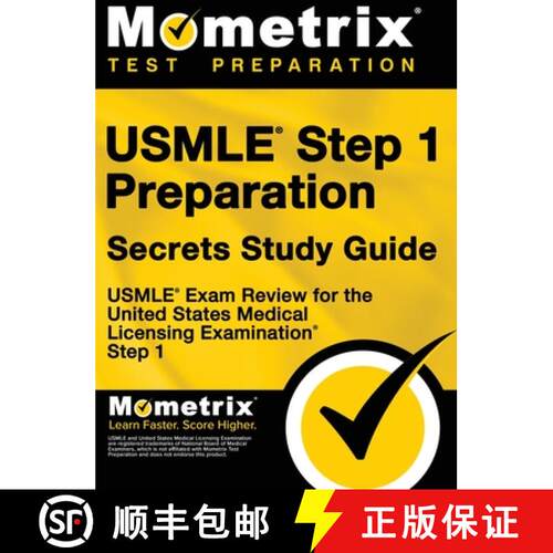 【3-4周达】精装 USMLE Step 1 Preparation Secrets Study Guide: USMLE Exam Review for the United States... [9781516705719]