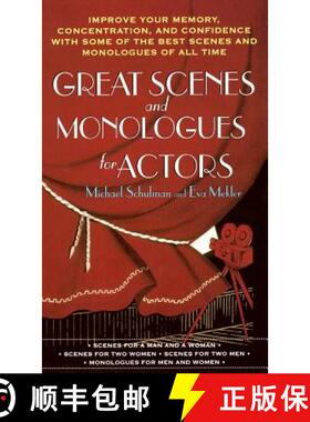 【3-4周达】Great Scenes and Monologues for Actors [9781250314628]