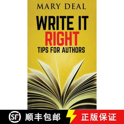 【3-4周达】精装 Write It Right: Tips For Authors [9784824105325]