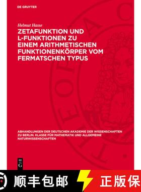 预订 Zetafunktion Und L-Funktionen Zu Einem Arithmetischen Funktionenkörper Vom Fermatschen Typus [9783112734162]