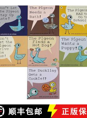 Don't Let the Pigeon Series 7 Books Collection Set by Mo Willems (Pigeon Drive the Bus, Stay Up Late,... [9781529512595]
