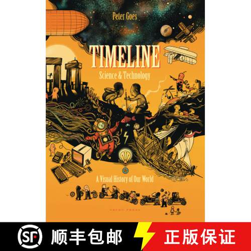 【3-4周达】精装 Timeline Science and Technology: A Visual History of Our World [9781776573004]