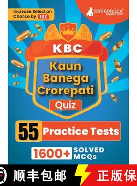 【3-4周达】KBC Quiz Book 2023 (English Edition) - Kaun Banega Crorepati - 55 Practice Tests (1600+ So... [9789355569820]
