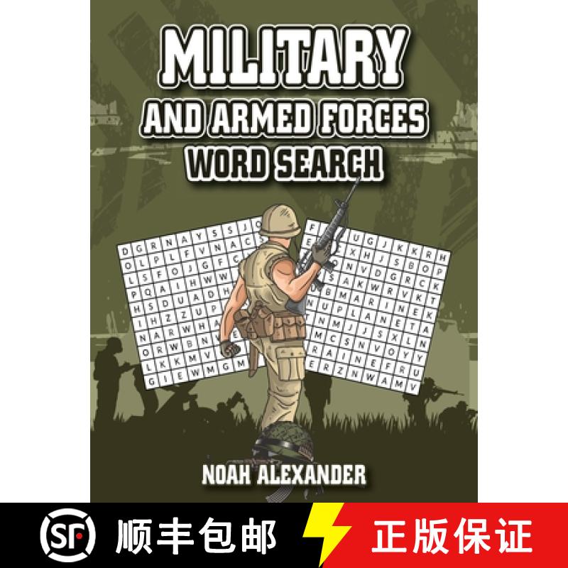 【2-3周达】Military and Armed Forces Word Search: 8.5x11 Large Print [9781915372291]